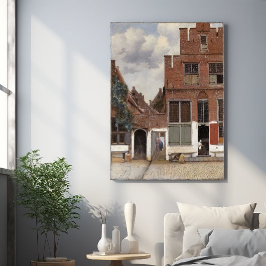 Johannes Vermeer, Ansicht der Häuser in Delft Fotodruck