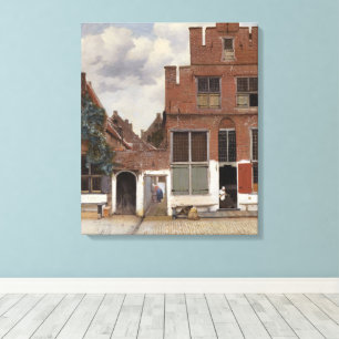 Johannes Vermeer, Ansicht der Häuser in Delft Leinwanddruck