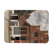 Johannes Vermeer, Ansicht der Häuser in Delft Magnet (Horizontal)