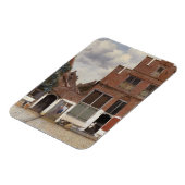 Johannes Vermeer, Ansicht der Häuser in Delft Magnet (Linke Seite)