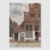 Johannes Vermeer, Ansicht der Häuser in Delft Magneteinladung (Vorderseite)