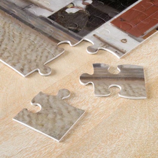 Johannes Vermeer, Ansicht der Häuser in Delft Puzzle (Seite)