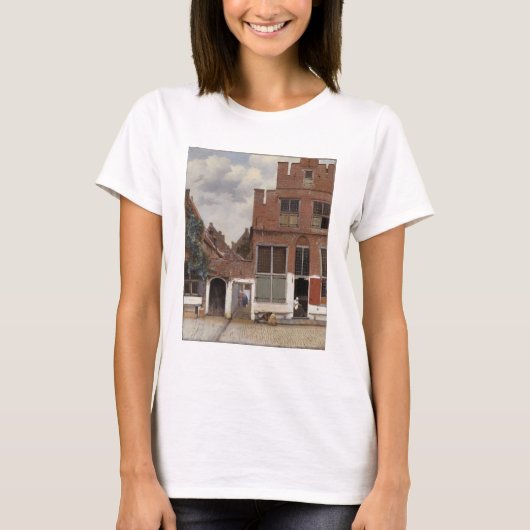 Johannes Vermeer, Ansicht der Häuser in Delft T-Shirt (Vorderseite)