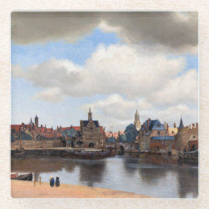 Johannes Vermeer - Ansicht von Delft Glasuntersetzer