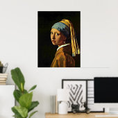 Johannes Vermeer art - Girl with a Pearl Earring Poster (Heimbüro)