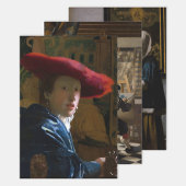 Johannes Vermeer - Auswahl der Meisterwerke Geschenkpapier Set