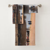 Johannes Vermeer - Blick auf Delft Badhandtuch Set (Insitu)