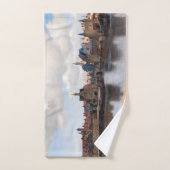 Johannes Vermeer - Blick auf Delft Badhandtuch Set (Handtuch)