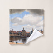 Johannes Vermeer - Blick auf Delft Badhandtuch Set (Waschlappen)