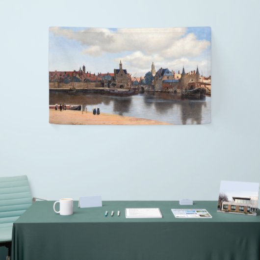 Johannes Vermeer - Blick auf Delft Banner (Messeveranstaltung)