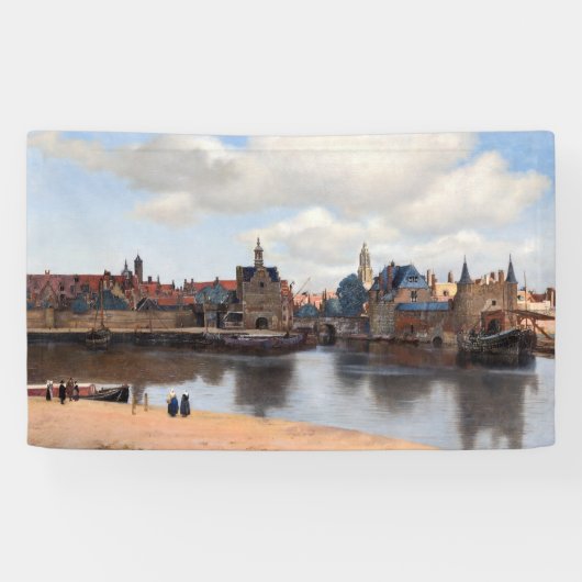 Johannes Vermeer - Blick auf Delft Banner (Horizontal)
