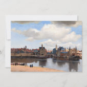 Johannes Vermeer - Blick auf Delft Dankeskarte (Vorderseite)