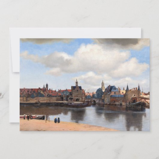 Johannes Vermeer - Blick auf Delft Dankeskarte (Vorderseite)
