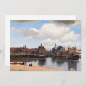 Johannes Vermeer - Blick auf Delft Dankeskarte (Vorne/Hinten)