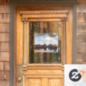 Johannes Vermeer - Blick auf Delft Fensteraufkleber (Haustür)