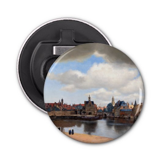 Johannes Vermeer - Blick auf Delft Flaschenöffner (Vorderseite)