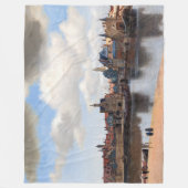 Johannes Vermeer - Blick auf Delft Fleecedecke (Vorderseite)