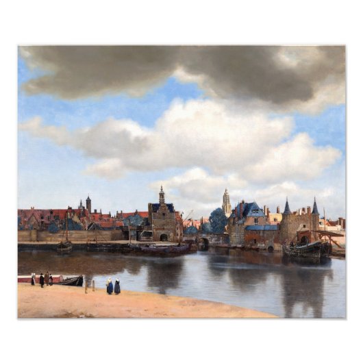 Johannes Vermeer - Blick auf Delft Fotodruck (Vorne)