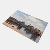 Johannes Vermeer - Blick auf Delft Fußmatte (Schrägansicht)