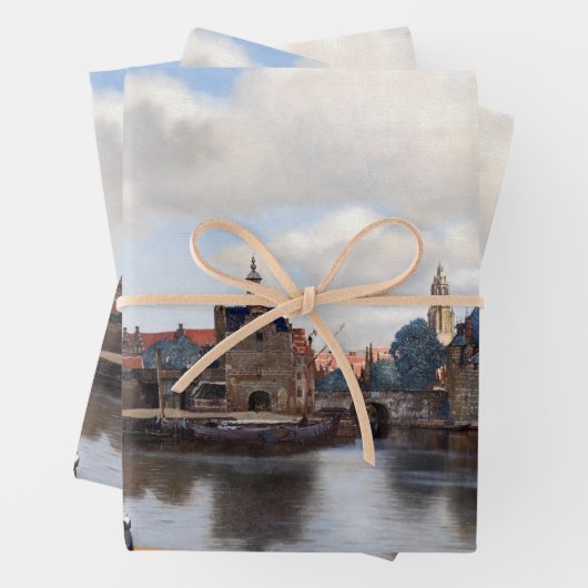Johannes Vermeer - Blick auf Delft Geschenkpapier Set (Beispiel)