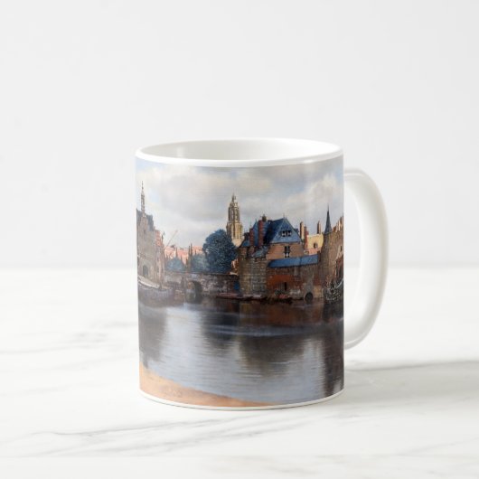 Johannes Vermeer - Blick auf Delft Kaffeetasse (VorderseiteRechts)