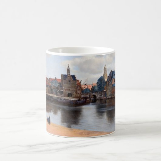 Johannes Vermeer - Blick auf Delft Kaffeetasse (Mittel)