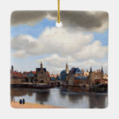 Johannes Vermeer - Blick auf Delft Keramikornament (Rückseite)