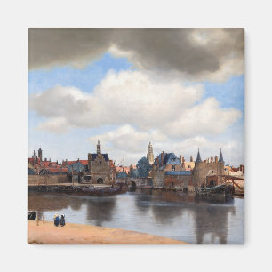Johannes Vermeer - Blick auf Delft Magnet