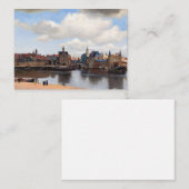 Johannes Vermeer - Blick auf Delft Mitteilungskarte (Vorne/Hinten)
