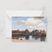 Johannes Vermeer - Blick auf Delft Mitteilungskarte (Vorderseite)