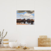 Johannes Vermeer - Blick auf Delft Poster (Küche)
