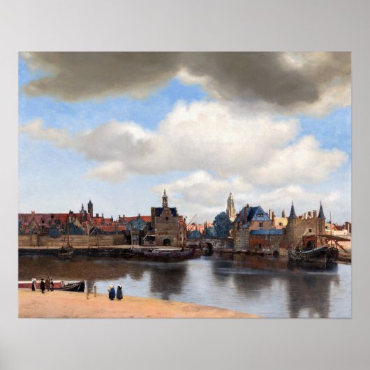 Johannes Vermeer - Blick auf Delft Poster (Vorne)
