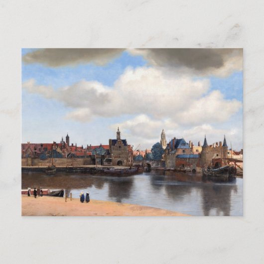 Johannes Vermeer - Blick auf Delft Postkarte (Vorderseite)