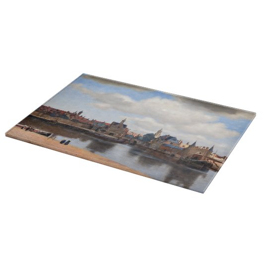 Johannes Vermeer - Blick auf Delft Schneidebrett (Ecke)