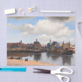 Johannes Vermeer - Blick auf Delft Seidenpapier (Handwerk)