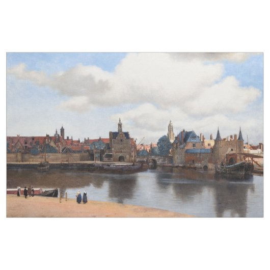 Johannes Vermeer - Blick auf Delft Stoff (Yard (91,4 cm))