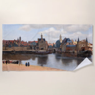 Johannes Vermeer - Blick auf Delft Strandtuch