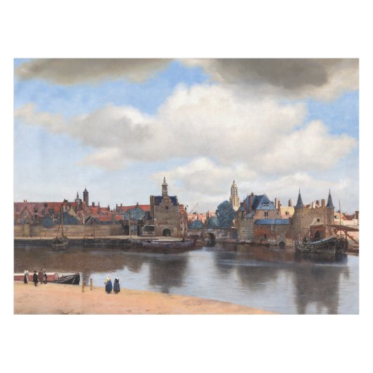 Johannes Vermeer - Blick auf Delft Tischdecke (Vorderseite (Horizontal))