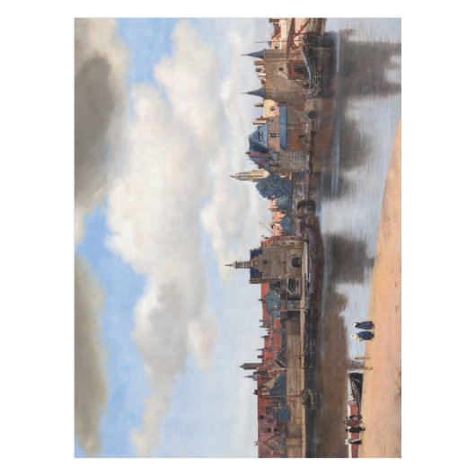Johannes Vermeer - Blick auf Delft Tischdecke (Vorderseite)