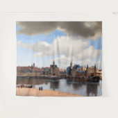 Johannes Vermeer - Blick auf Delft Wandteppich (Vorderseite (Horizontal))