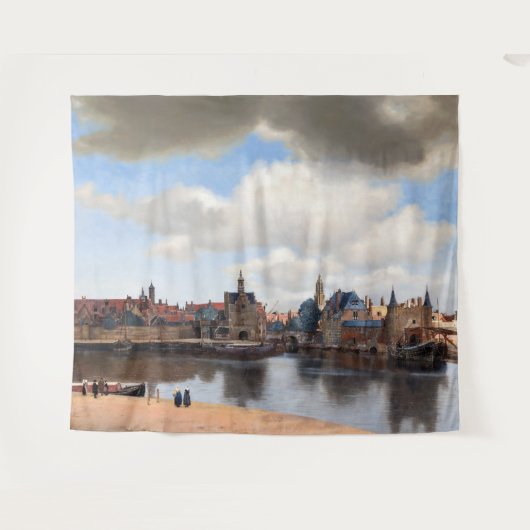 Johannes Vermeer - Blick auf Delft Wandteppich (Vorderseite (Horizontal))