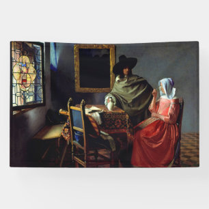 Johannes Vermeer - Das Glas Wein Banner