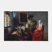 Johannes Vermeer - Das Glas Wein Fußmatte (Vorderseite)