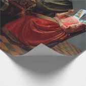 Johannes Vermeer - Das Glas Wein Geschenkpapier (Ecke)