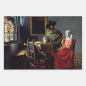 Johannes Vermeer - Das Glas Wein Geschenkpapier Set (Vorderseite 3)