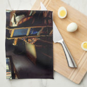 Johannes Vermeer - Das Glas Wein Geschirrtuch (Viertel Falte)