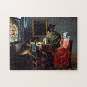 Johannes Vermeer - Das Glas Wein Puzzle (Horizontal)