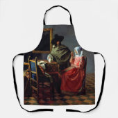 Johannes Vermeer - Das Glas Wein Schürze (Vorderseite)