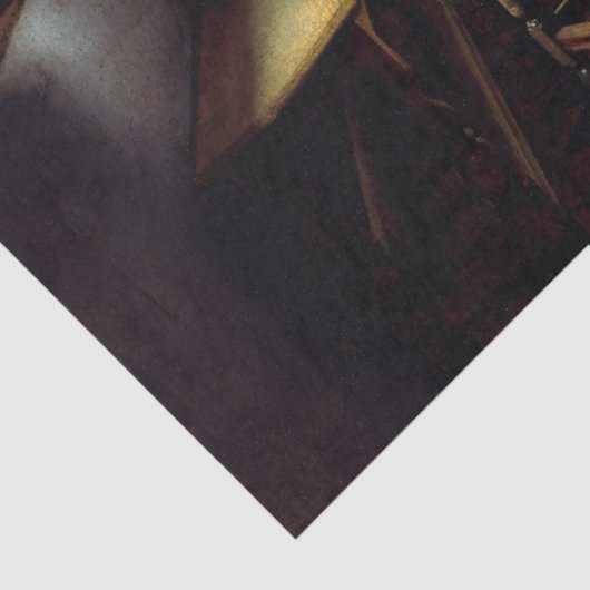 Johannes Vermeer - Das Glas Wein Seidenpapier (Detail)