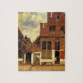 Johannes Vermeer - das kleine Straßenpuzzlespiel Puzzle (Vertikal)